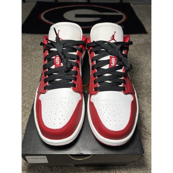 Air Jordan 1 Low Gym Red White Black 553558-611 Size US Men’s 10
